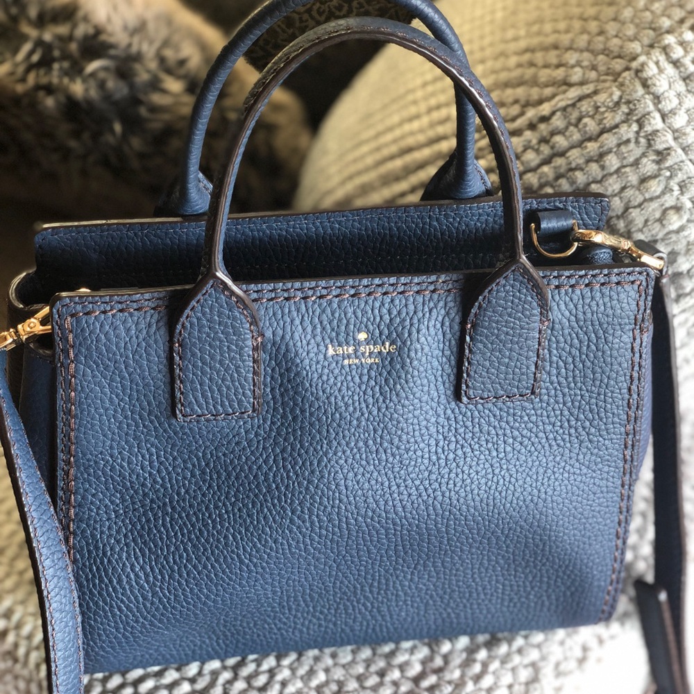 Blue leather Kate spade purse